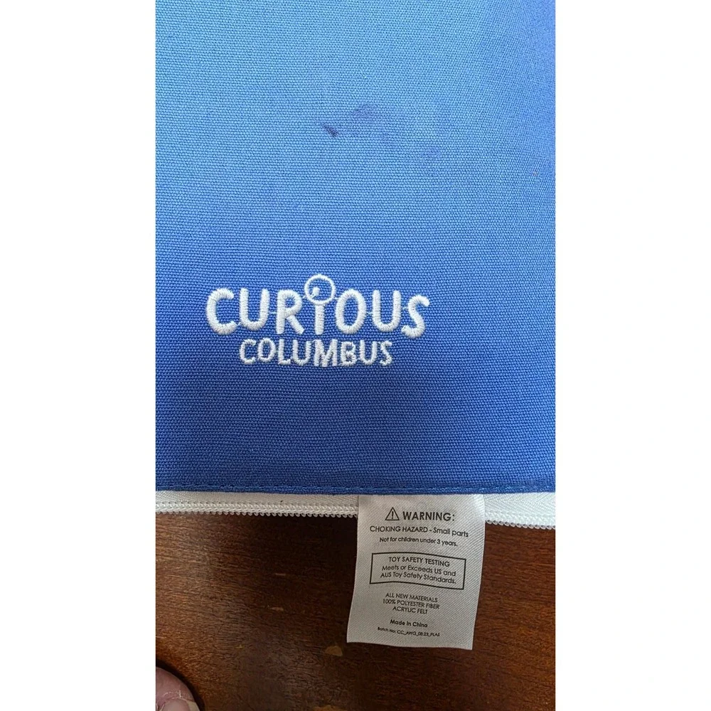 Curious Columbus Fabric Activity Book AWAY‎ WE GO Interactive Soft Travel Book